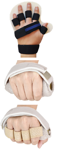 Post-stroke rehabilitation braces vertical